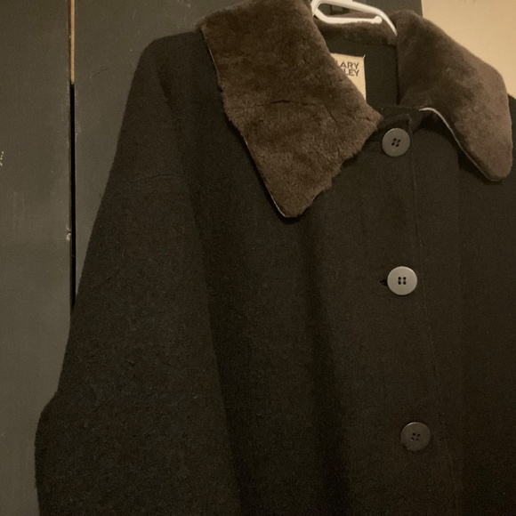 Hilary Radley made in Canada car coat…black size 6 - Picture 2 of 6